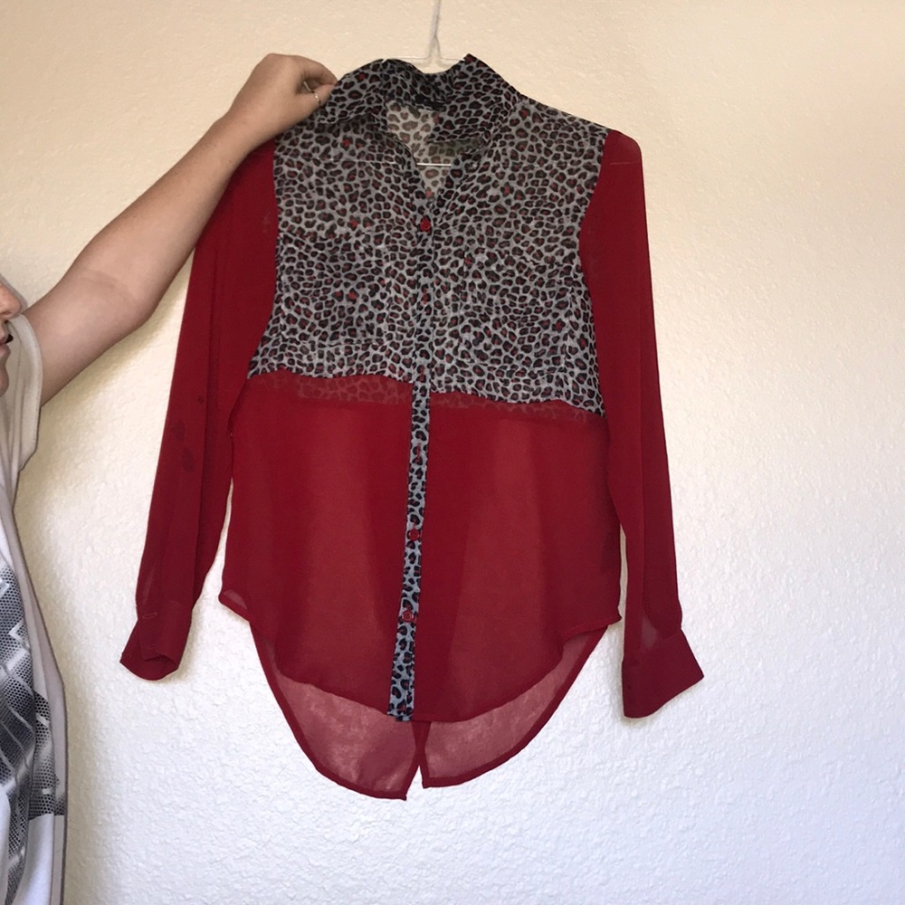 Cute animal print blouse